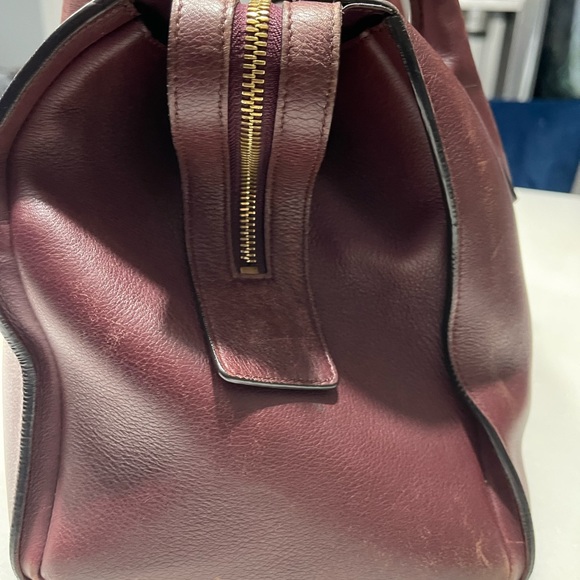 Salvatore Ferragamo Ferragamo Red Gancini Leather Satchel Dark red - Picture 8 of 17